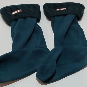 Hunter Navy Fleece Boot Liners